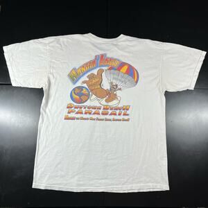 Vintage Hangin Loose Daytona Beach Parasail White Tee T Shirt Men’s Sz XL